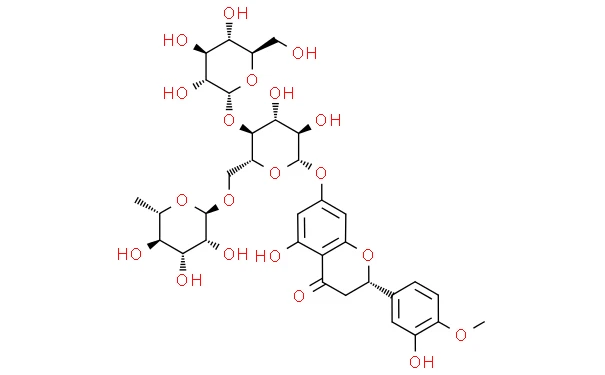 The structural formula of Alpha Glucosyl Hesperidin The structural formula of Alpha Glucosyl Hesperidin